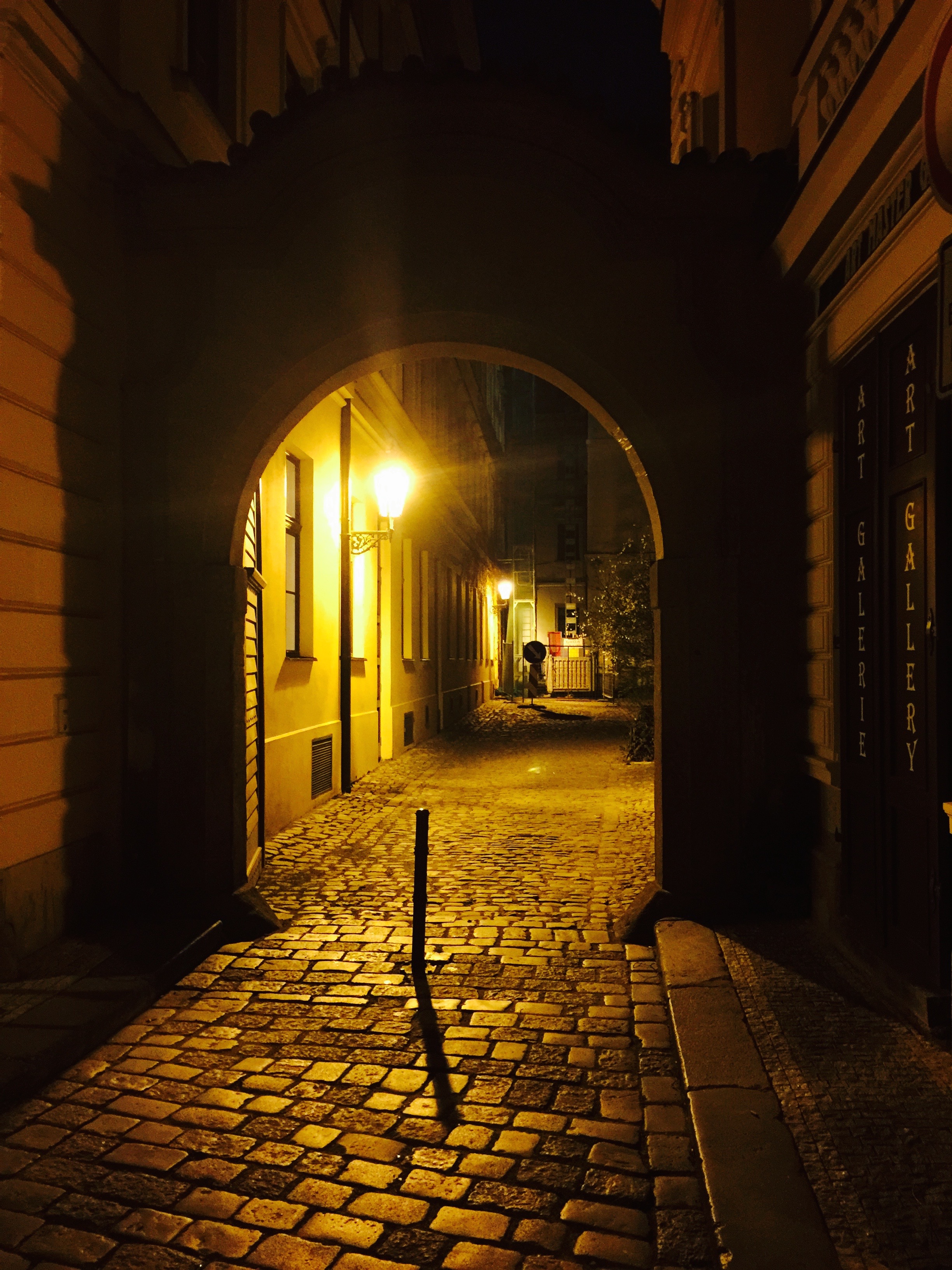 Noční uličky Prahy 