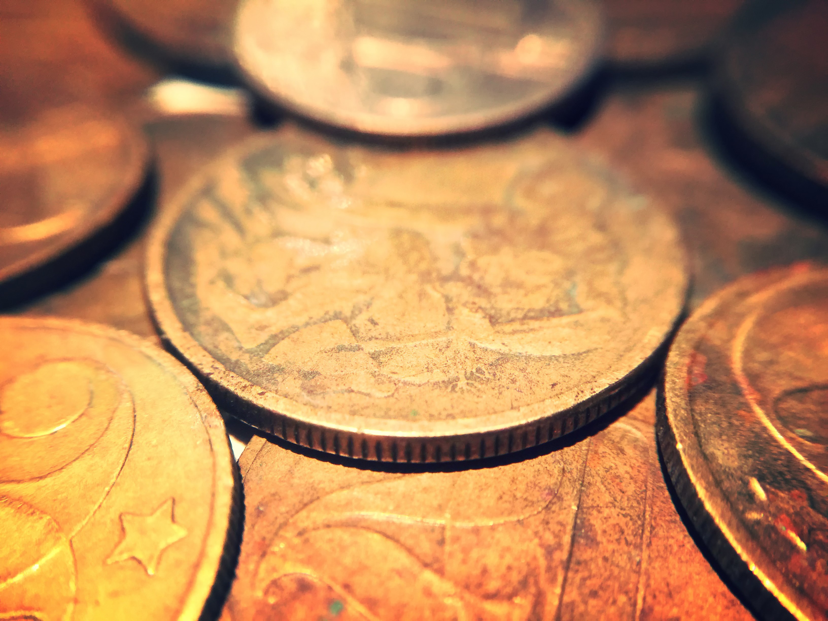 Historické staré mince 
