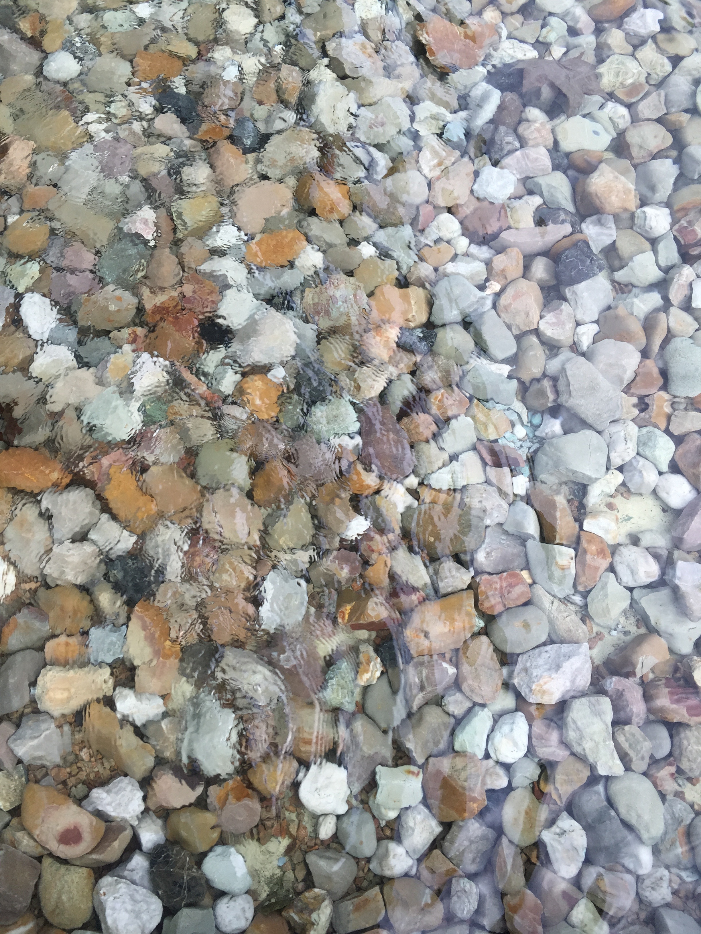 Detail kamenů ve vodě