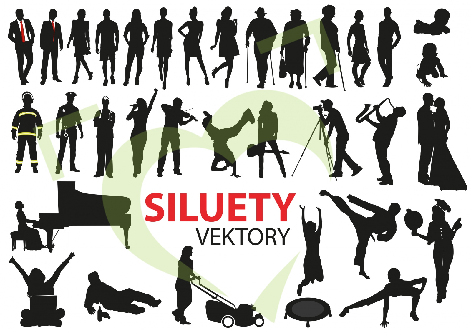 Vektorové siluety Vektorové siluety