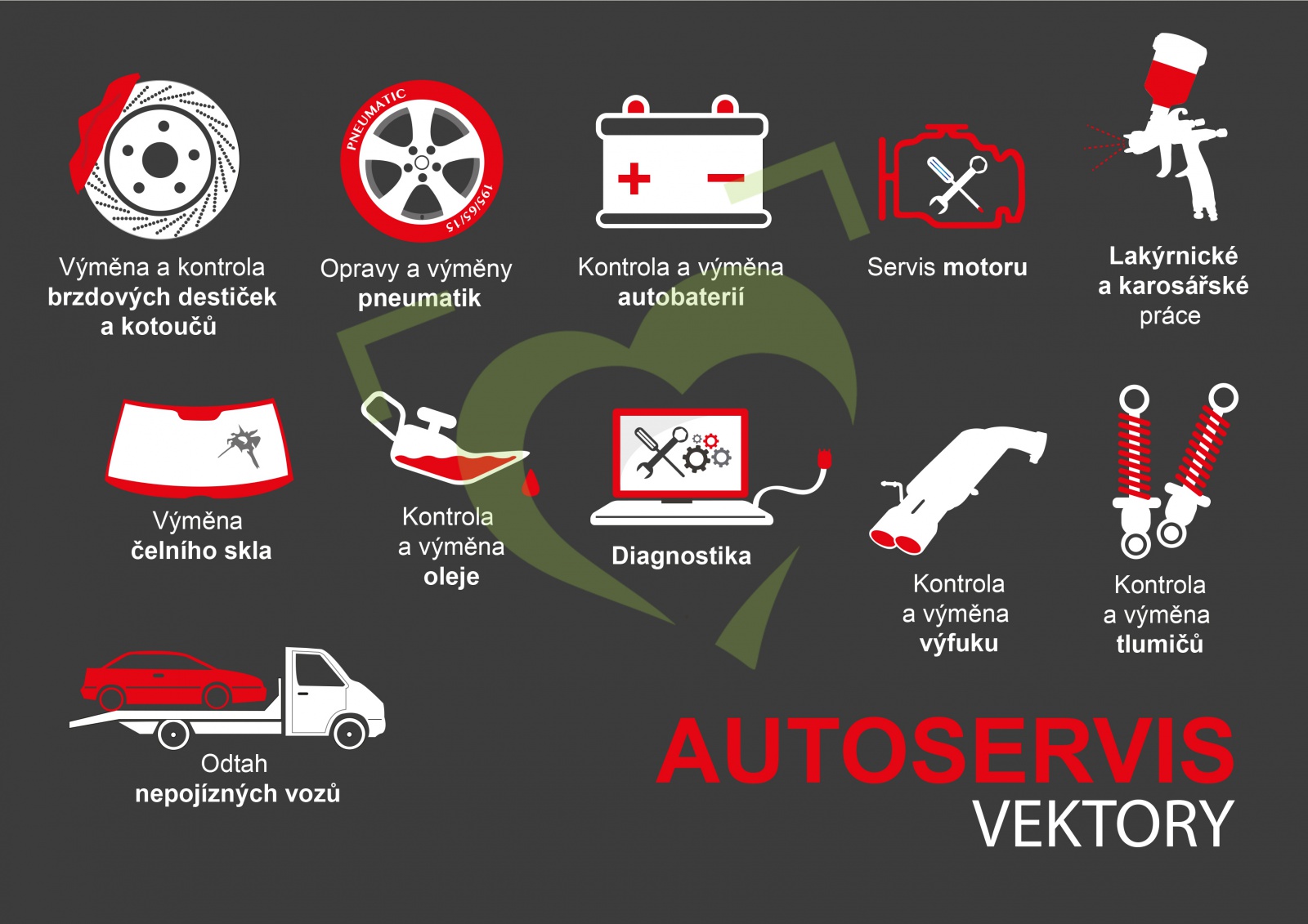 Vektorová grafika - autoservis Vektorová grafika - autoservis